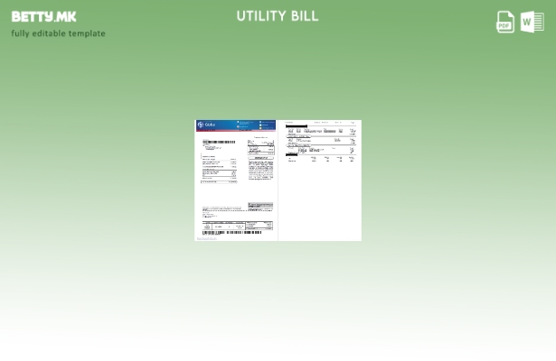 Шаблон за страници за комунални сметки во модерен стил Philippines Globe